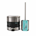 سطل و فرچه Bathlux رنگ استیل