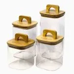 بانکه مربع پیرکس درب حلقه ای قطر 10