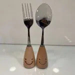 قاشق و چنگال کودک طرح لبخند
