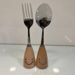 قاشق و چنگال کودک طرح لبخند