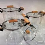 ابلمه پیرکس دسته چوبی