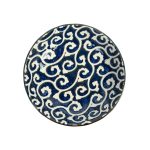 ظرف پذیرایی دنی هوم گل دار آبی 22*3