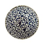 ظرف پذیرایی دنی هوم گل دار ابی  14*9*4